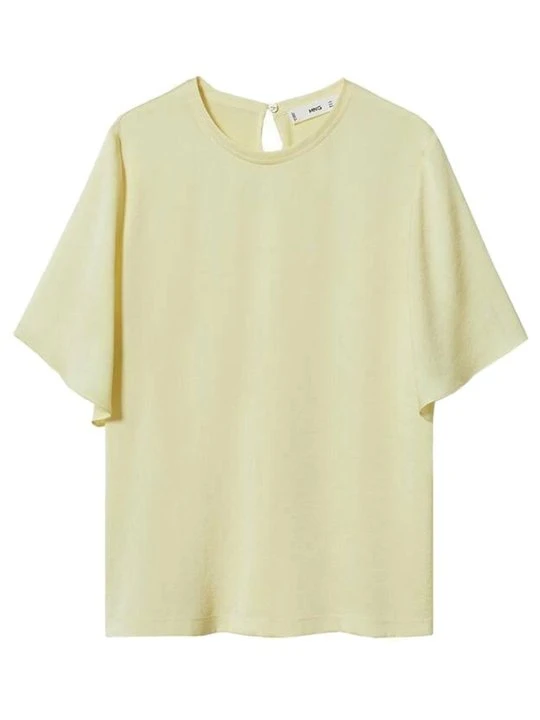 Zdjęcie produktu T-shirt basic Mango żółty