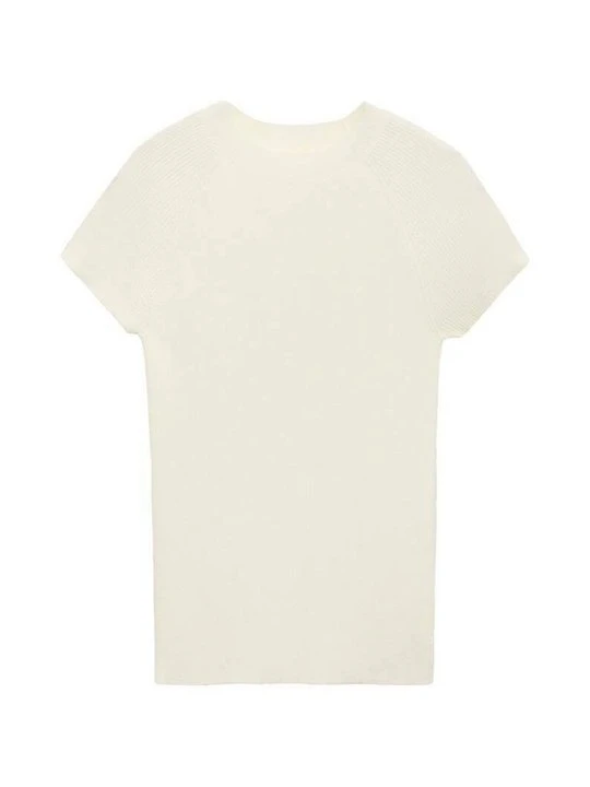 Zdjęcie produktu T-shirt basic Mango mleczny