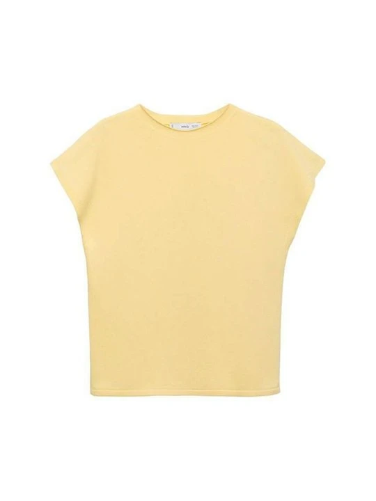 Zdjęcie produktu T-shirt basic Mango jasnożółty