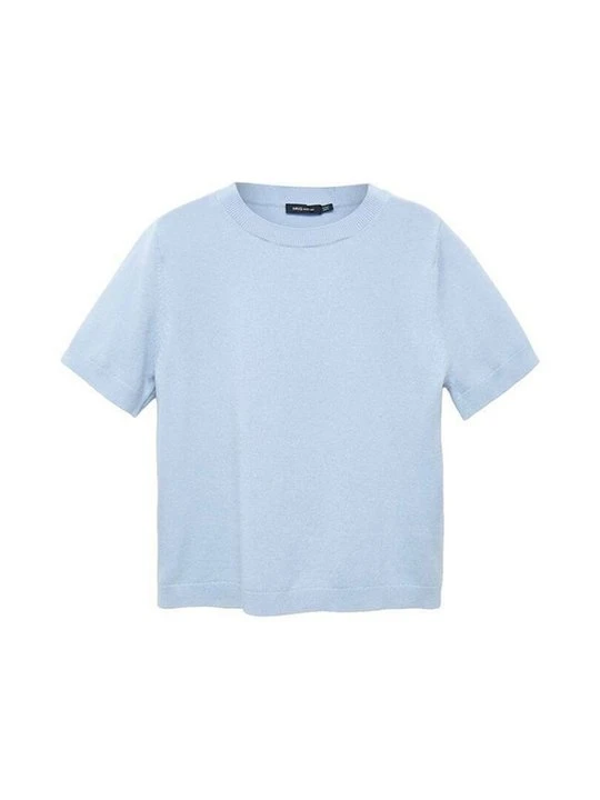 Zdjęcie produktu T-shirt basic Mango jasnoniebieski