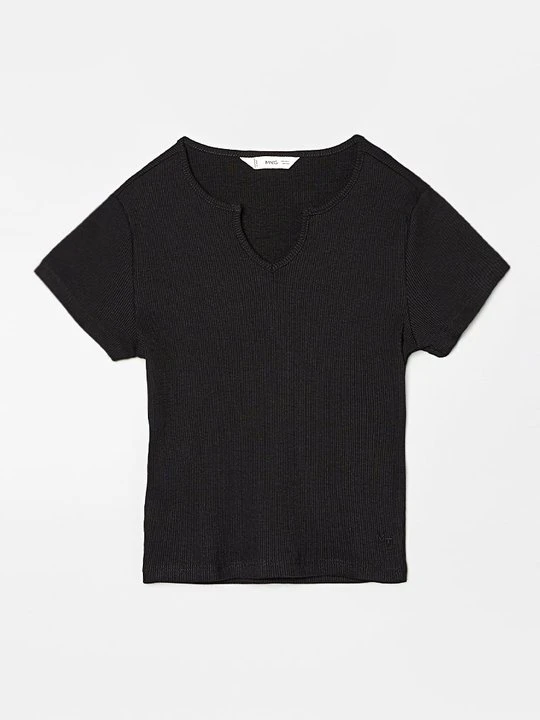 Zdjęcie produktu T-shirt basic Mango czarny