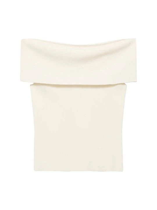 Zdjęcie produktu T-shirt basic Mango mleczny