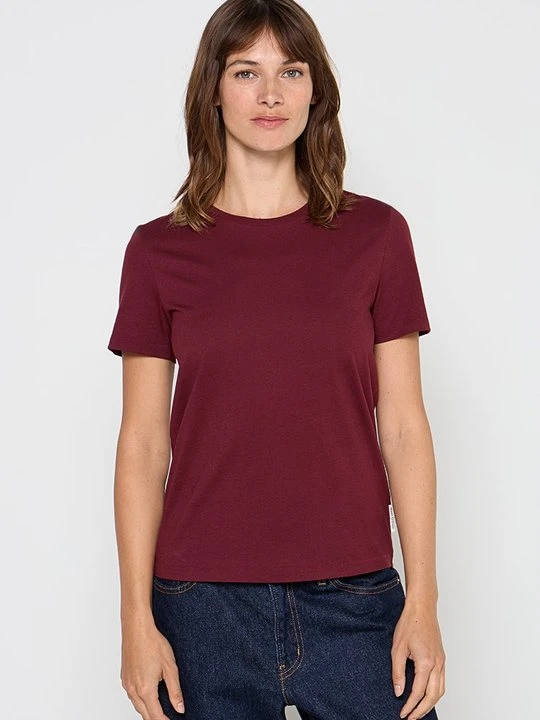 Zdjęcie produktu T-shirt basic Marc O'Polo ciemnoczerwony