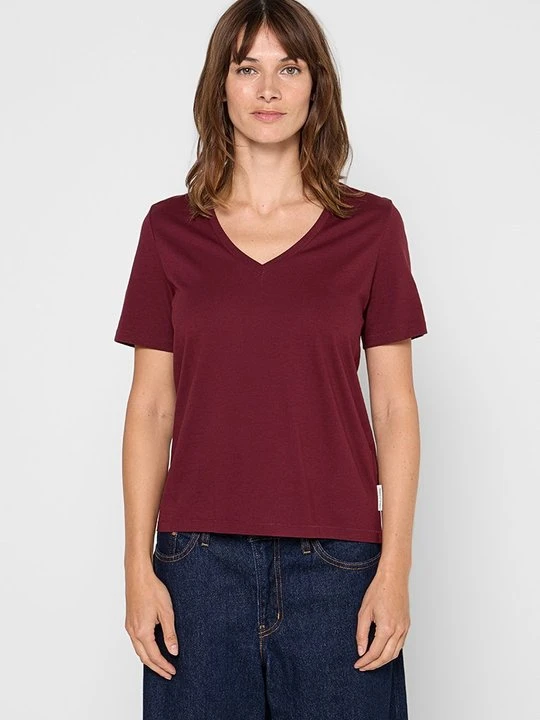 Zdjęcie produktu T-shirt basic Marc O'Polo ciemnoczerwony