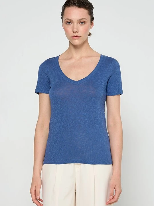 Zdjęcie produktu T-shirt basic Marc O'Polo niebieski
