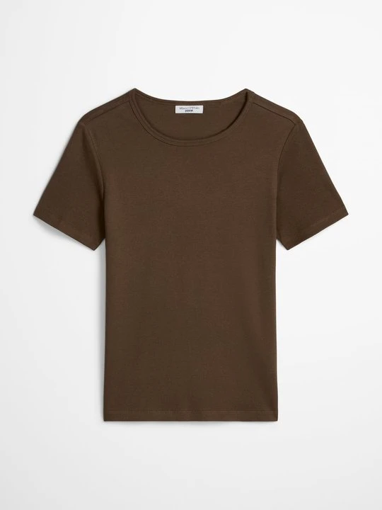 Zdjęcie produktu T-shirt basic Marc O'Polo brązowy