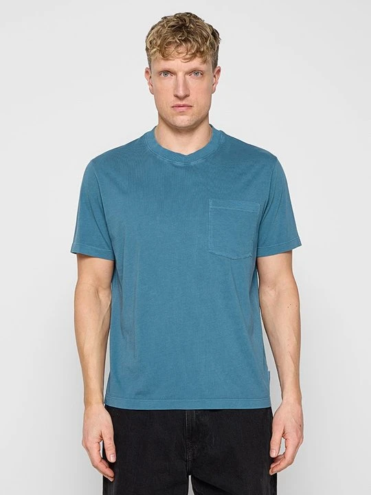 Zdjęcie produktu T-shirt basic Marc O'Polo jasnoniebieski melanż