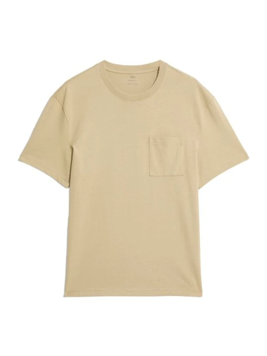 Zdjęcie produktu T-shirt basic Marks & Spencer piaskowy