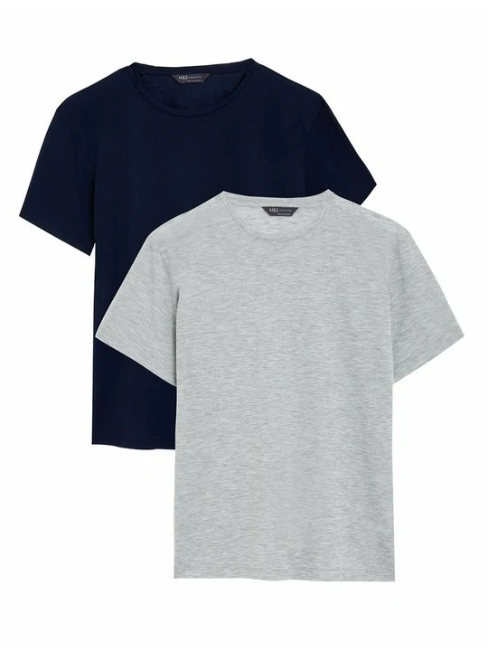 Zdjęcie produktu T-shirt basic Marks & Spencer szary