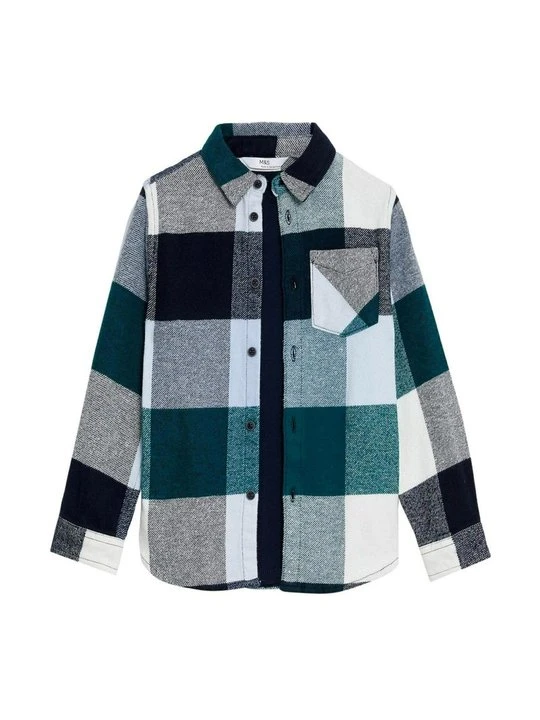 Zdjęcie produktu T-shirt basic Marks & Spencer zielony melanż