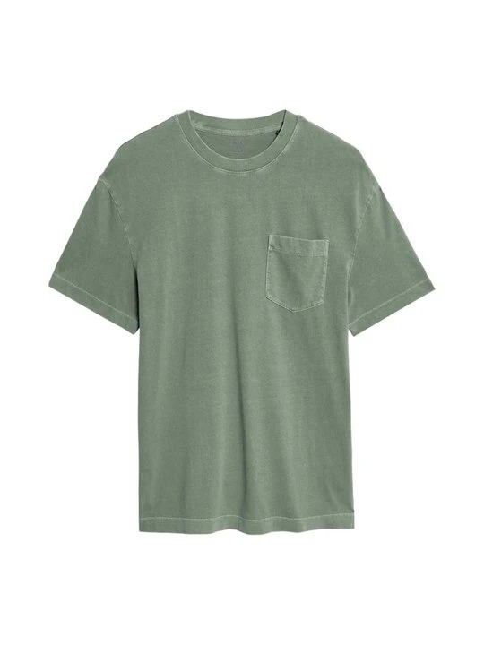 Zdjęcie produktu T-shirt basic Marks & Spencer zielony melanż