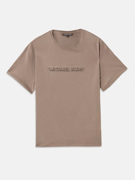 Zdjęcie produktu T-shirt basic Michael Kors jasny brąz