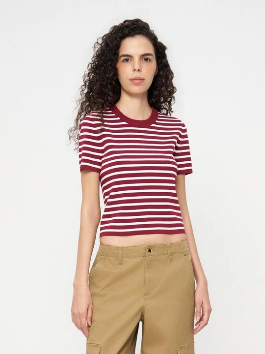 Zdjęcie produktu T-shirt basic Michael Kors jagodowy