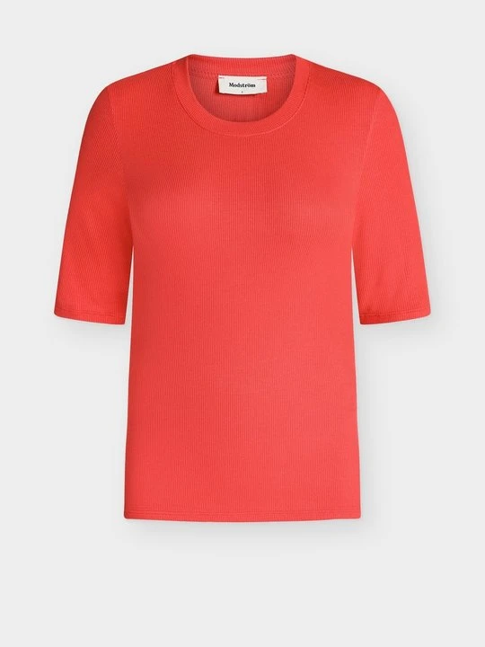 Zdjęcie produktu T-shirt basic Modström jasnoczerwony