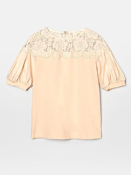 Zdjęcie produktu T-shirt basic Monnalisa mleczny