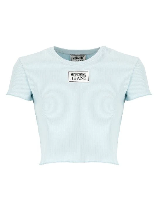 Zdjęcie produktu T-shirt basic MOSCHINO jasnoniebieski