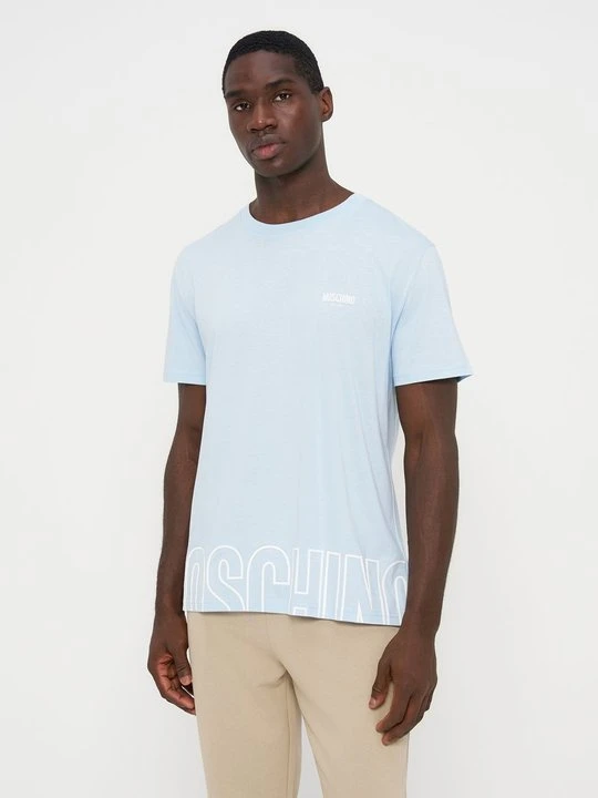 Zdjęcie produktu T-shirt basic MOSCHINO niebieski