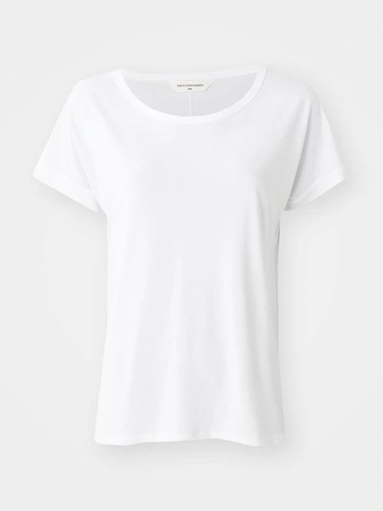 Zdjęcie produktu T-shirt basic MSCH Copenhagen biały