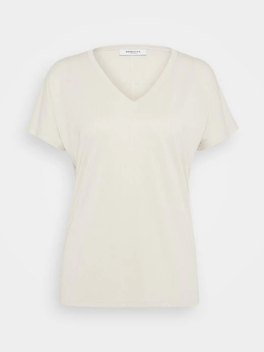 Zdjęcie produktu T-shirt basic MSCH Copenhagen beżowy