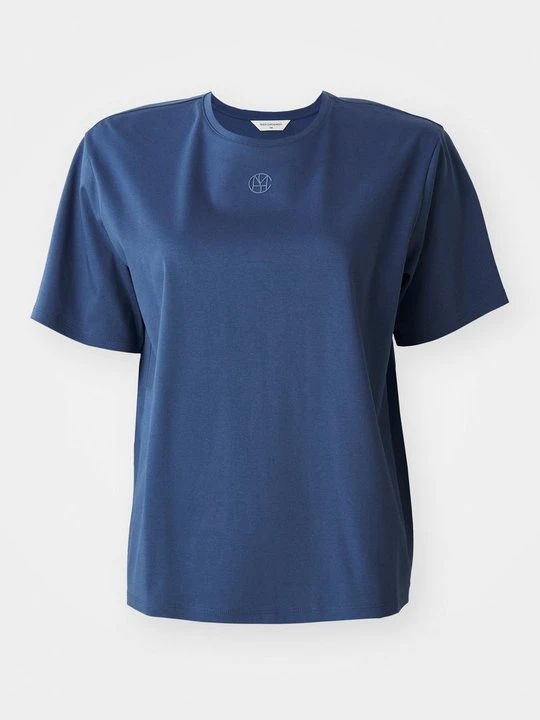 Zdjęcie produktu T-shirt basic MSCH Copenhagen niebieski