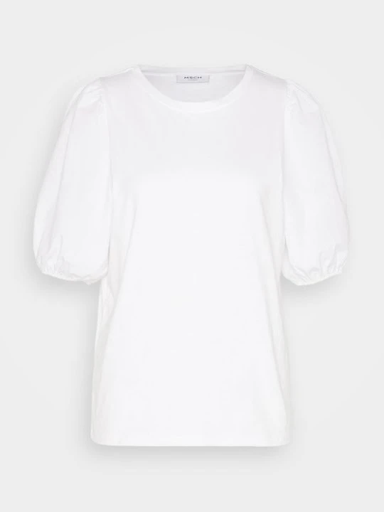 Zdjęcie produktu T-shirt basic MSCH Copenhagen biały
