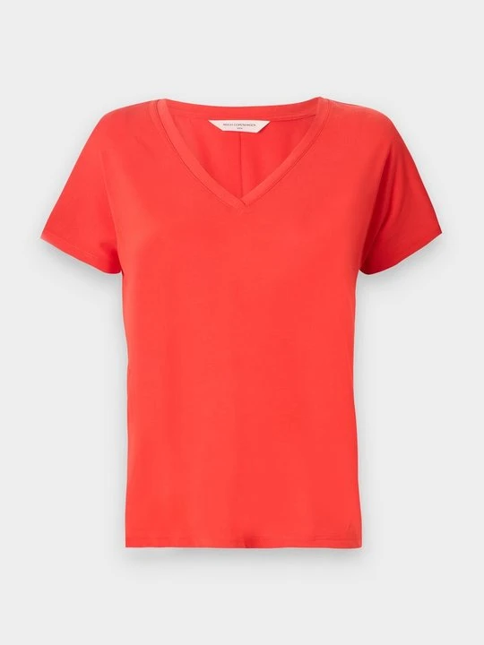 Zdjęcie produktu T-shirt basic MSCH Copenhagen jasnoczerwony