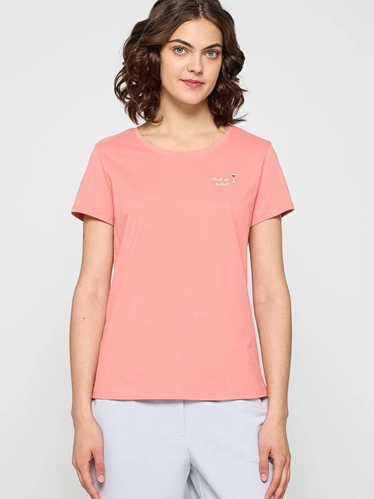 Zdjęcie produktu T-shirt basic Mustang łososiowy