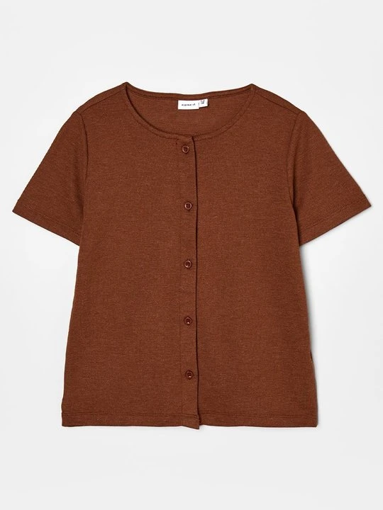Zdjęcie produktu T-shirt basic NAME IT brązowy