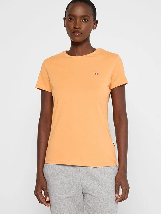 Zdjęcie produktu T-shirt basic Napapijri pomarańczowy