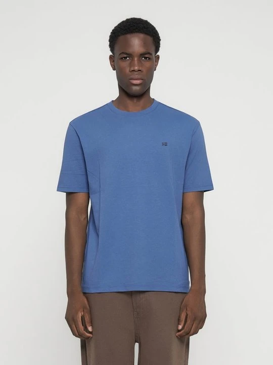 Zdjęcie produktu T-shirt basic Napapijri niebieski melanż