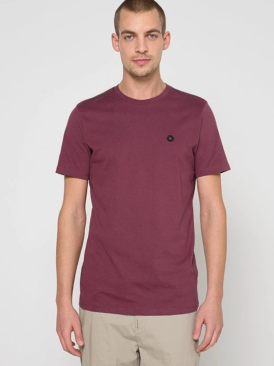 Zdjęcie produktu T-shirt basic No Excess ciemnoczerwony