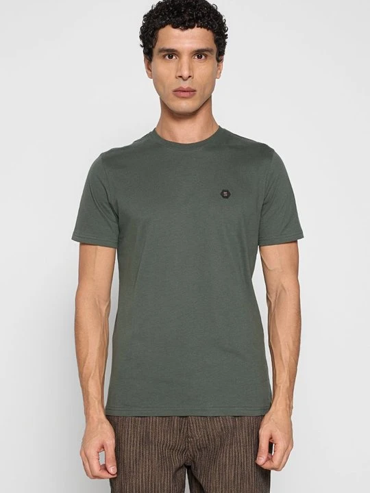 Zdjęcie produktu T-shirt basic No Excess ciemnozielony