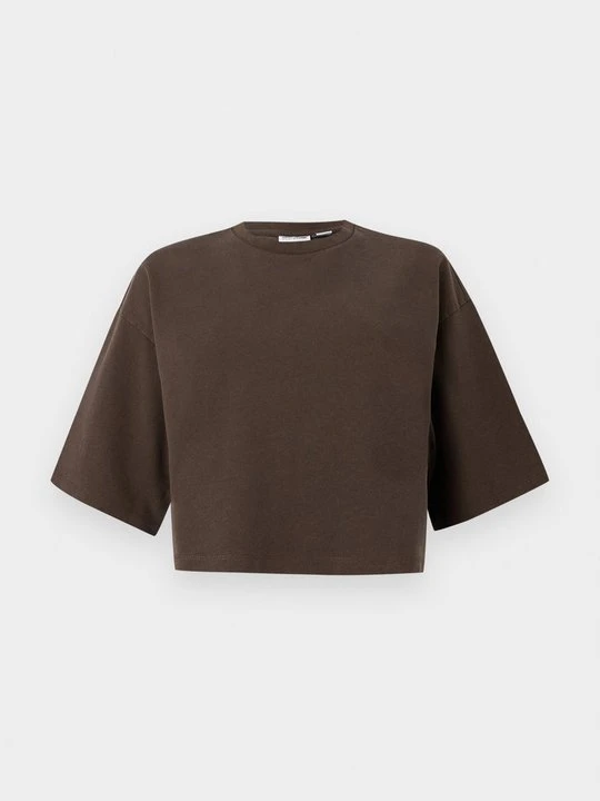 Zdjęcie produktu T-shirt basic Noisy May brązowy