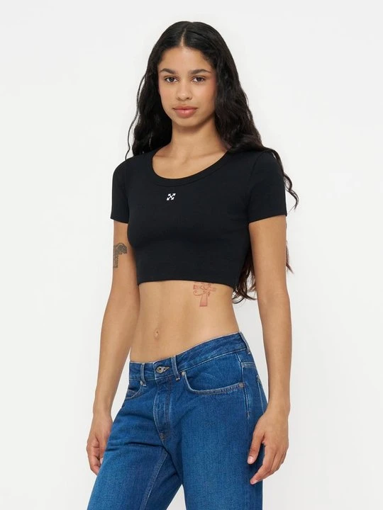 Zdjęcie produktu T-shirt basic Off White czarny