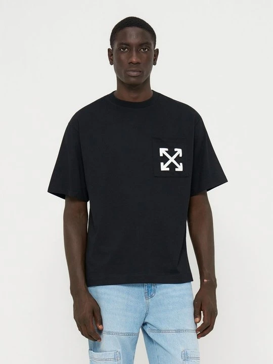 Zdjęcie produktu T-shirt basic Off White czarny