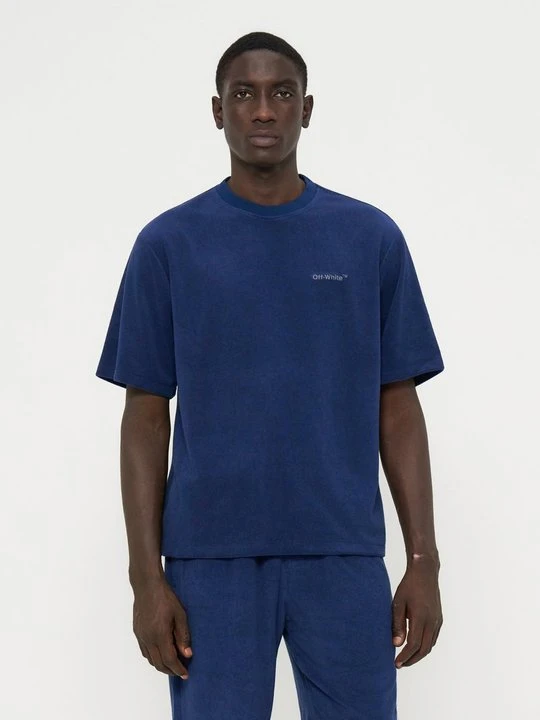 Zdjęcie produktu T-shirt basic Off White granatowy