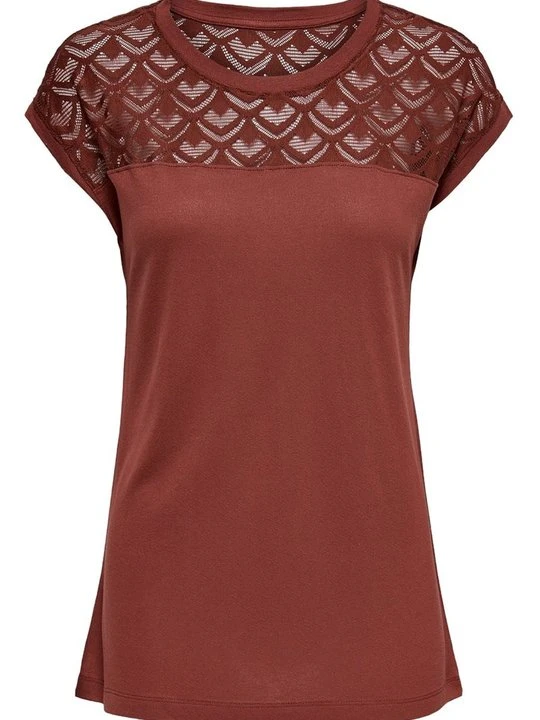 Zdjęcie produktu T-shirt basic Only brązowy