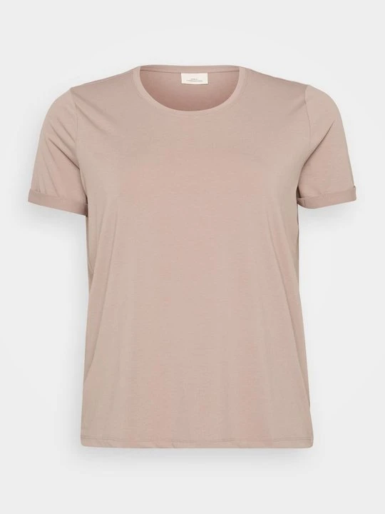Zdjęcie produktu T-shirt basic ONLY Carmakoma beżowy