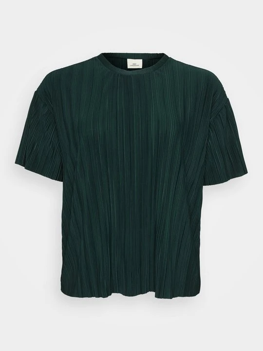 Zdjęcie produktu T-shirt basic ONLY Carmakoma ciemnozielony