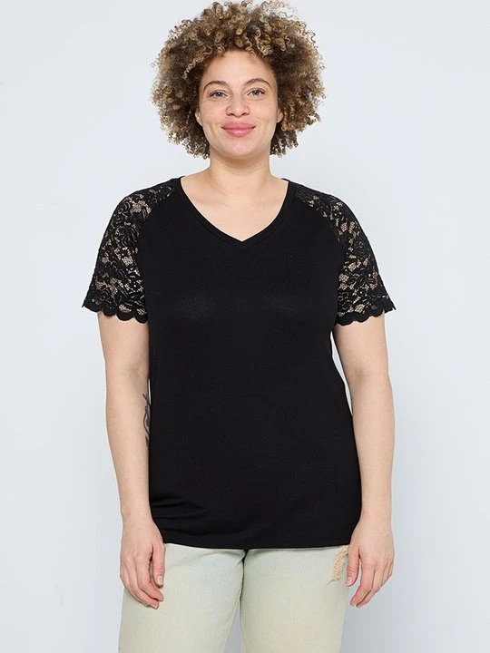 Zdjęcie produktu T-shirt basic ONLY Carmakoma czarny