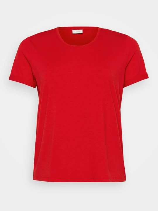 Zdjęcie produktu T-shirt basic ONLY Carmakoma czerwony