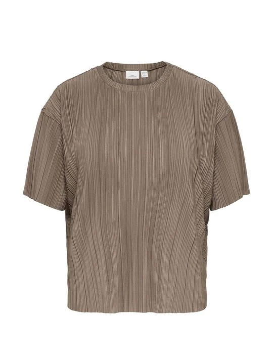 Zdjęcie produktu T-shirt basic ONLY Carmakoma brązowy