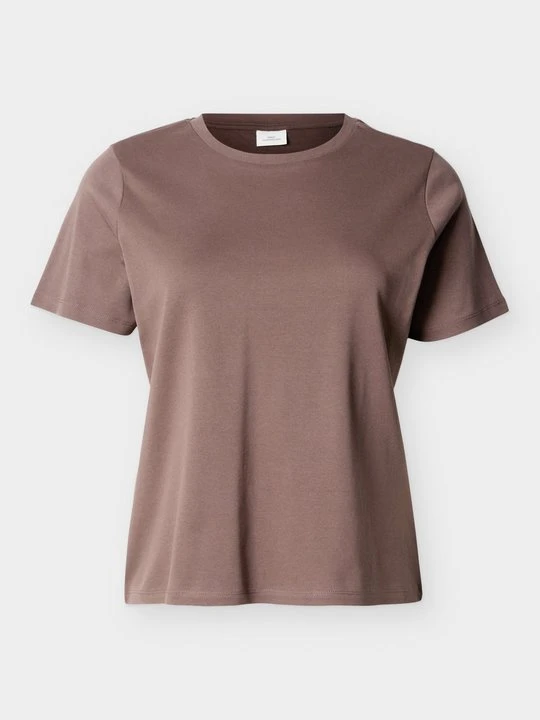 Zdjęcie produktu T-shirt basic ONLY Carmakoma brązowy
