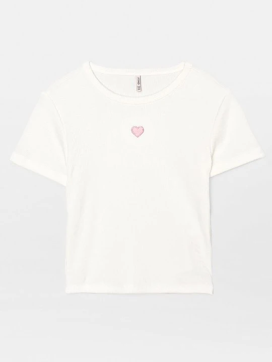 Zdjęcie produktu T-shirt basic ONLY GIRLS mleczny