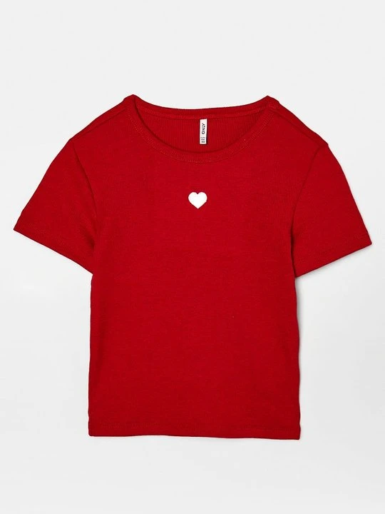 Zdjęcie produktu T-shirt basic ONLY GIRLS czerwony