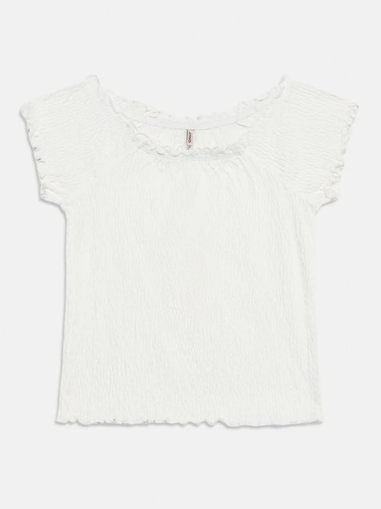 Zdjęcie produktu T-shirt basic ONLY GIRLS mleczny