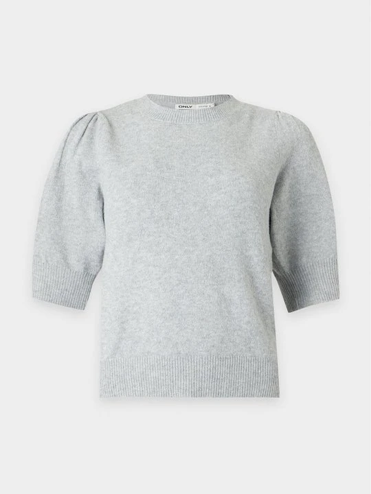 Zdjęcie produktu T-shirt basic Only jasnoszary melanż