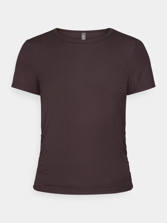 Zdjęcie produktu T-shirt basic Only Play ciemnobrązowy