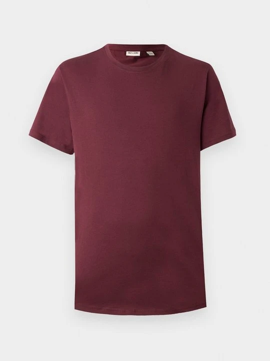 Zdjęcie produktu T-shirt basic Only & Sons bordowy