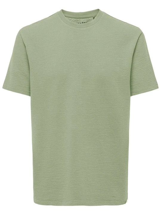 Zdjęcie produktu T-shirt basic Only & Sons jasnozielony melanż